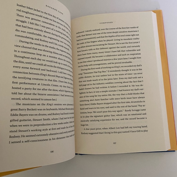 Rosanne Cash Composed a memoir hardcover book with dust jacket - Picture 8 of 8